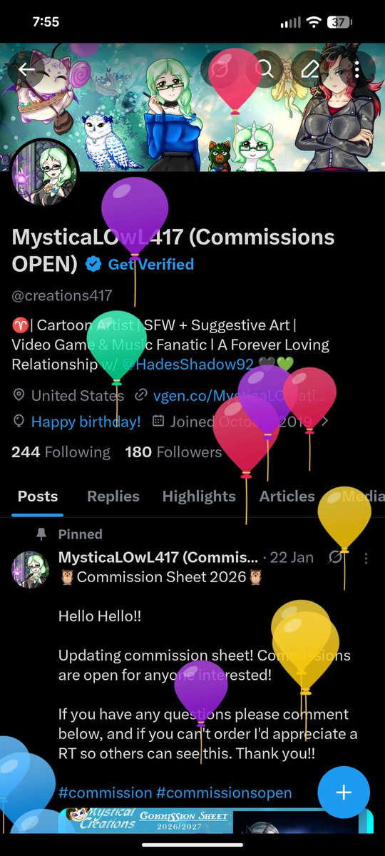MysticaLOwL417 (Commissions OPEN) tweet media