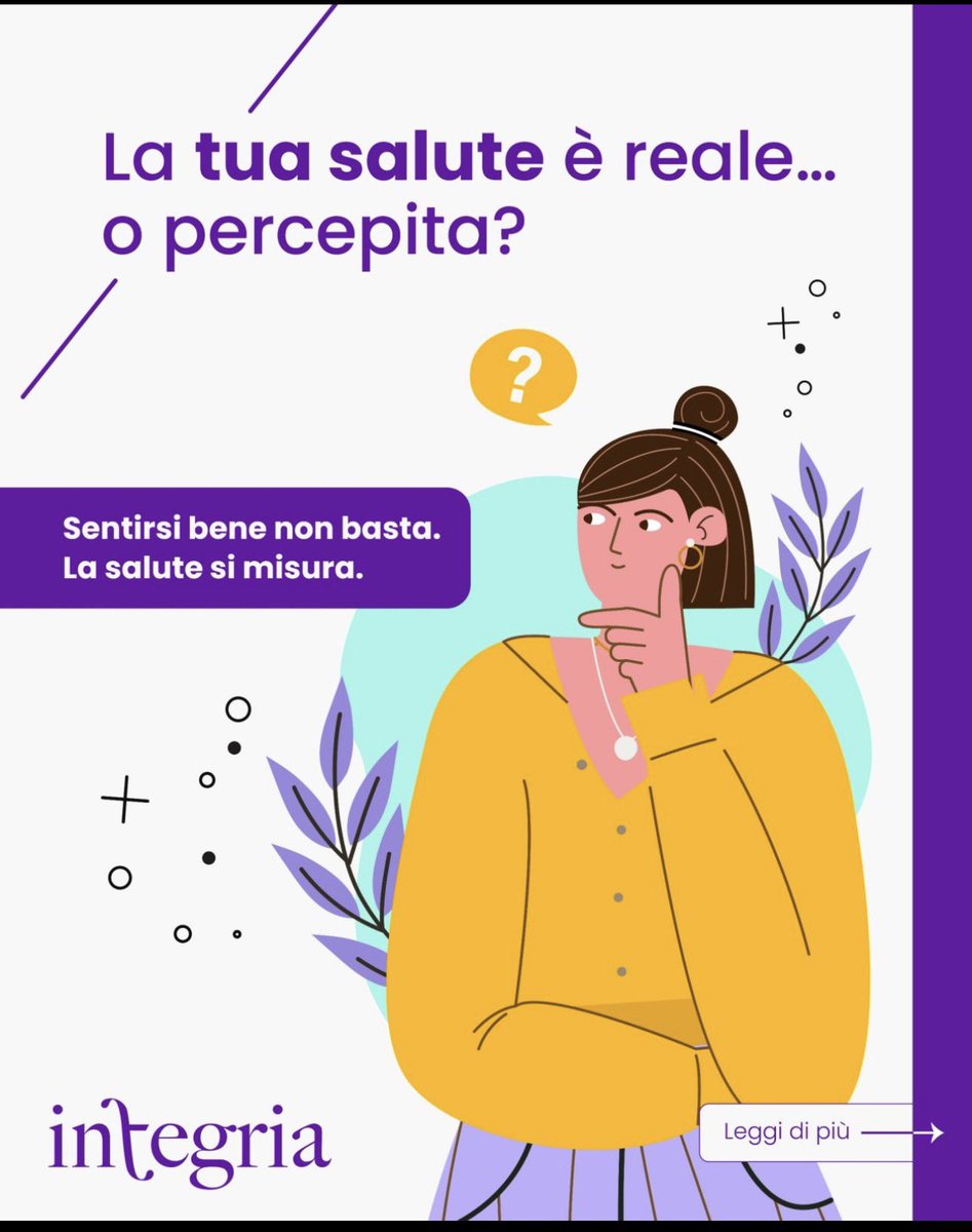 dirienzobusinco's tweet photo. La Salute come la interpretiamo oggi rappresenta un benessere integrato che deve includere corpo, mente e spirito. Le nuove tecnologie e i nuovi protocolli consentono di misurare le disfunzioni. La prevenzione e la manutenzione sono obiettivo per tutti, per la qualità della Vita https://t.co/q1B2OTuWun