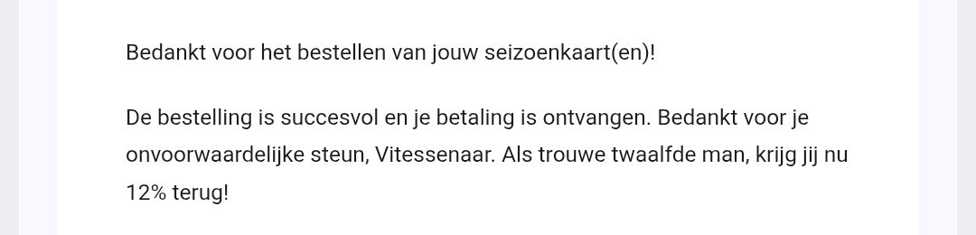 Eredivisie of niet. Ook volgend jaar ben ik er weer bij! #VitesseArnhem