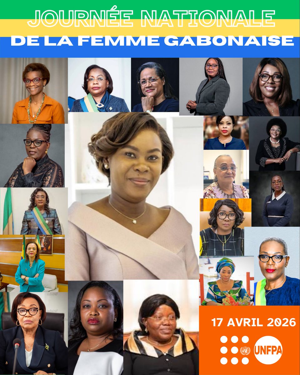 UNFPAGabon's tweet photo. En ce 17 avril, célébrant la Journée nationale de la femme gabonaise, l’UNFPA réaffirme son soutien indéfectible à toutes les femmes et les filles du pays. Actrices essentielles du développement, elles jouent un rôle central dans la transformation sociale et économique du Gabon. https://t.co/0JBdnr7JTt