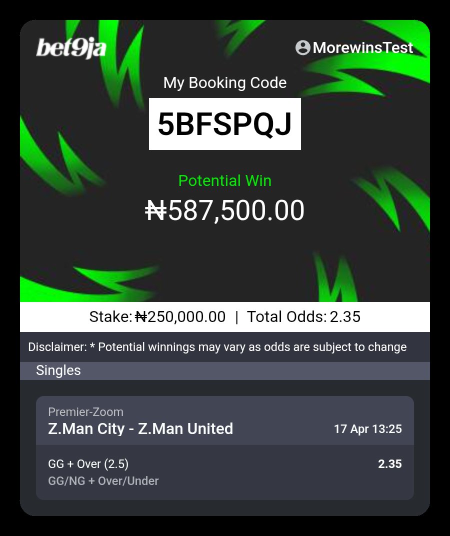 Okechukwu_odd's tweet photo. BET9JA PICKS
2 odds ππ» Number 5BFSPQJ
#AlwaysBet9jaCode https://t.co/gWZgiV5Rgu