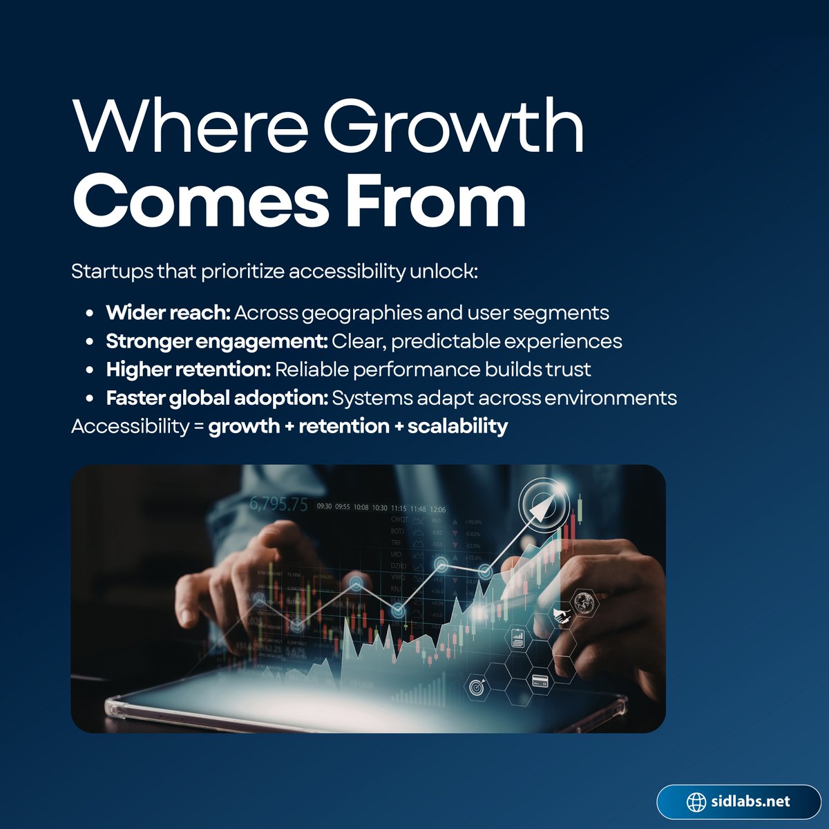sidlabsllp's tweet image. Accessibility isn’t a feature.
It’s market expansion.

Design for real-world constraints—devices, networks, and users—and you unlock growth others miss.
The best products work everywhere.
#Accessibility #InclusiveDesign