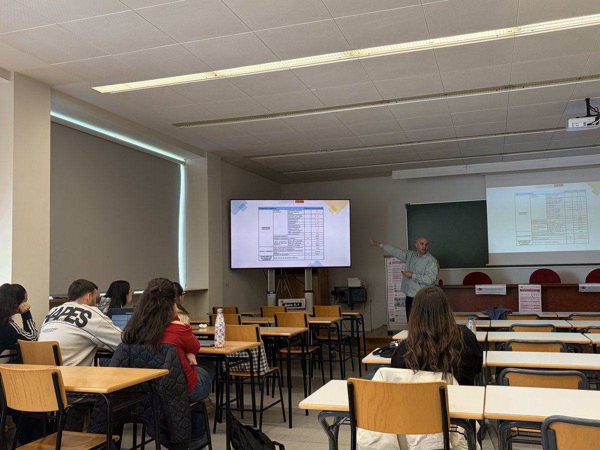 FEP_UDC's tweet photo. Continuamos con las XXX Jornadas de Orientación Profesional en Podología hablando sobre la carrera docente investigadora como alternativa profesional a cargo de Sara Fernandez Basanta y Sergio Pérez Garcia https://t.co/r1wYr0aMPB