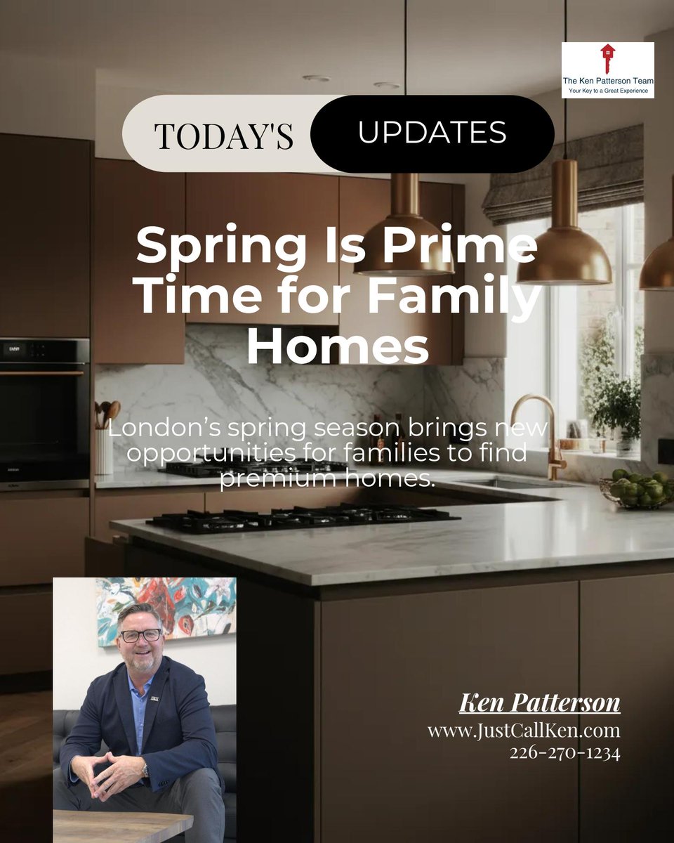 SoldWithKen's tweet photo. Spring in London means families get first pick of premium homes, with more listings and bigger yards ready before summer moves. What’s your top must-have in a family home this season? https://t.co/vgiwrMLayh