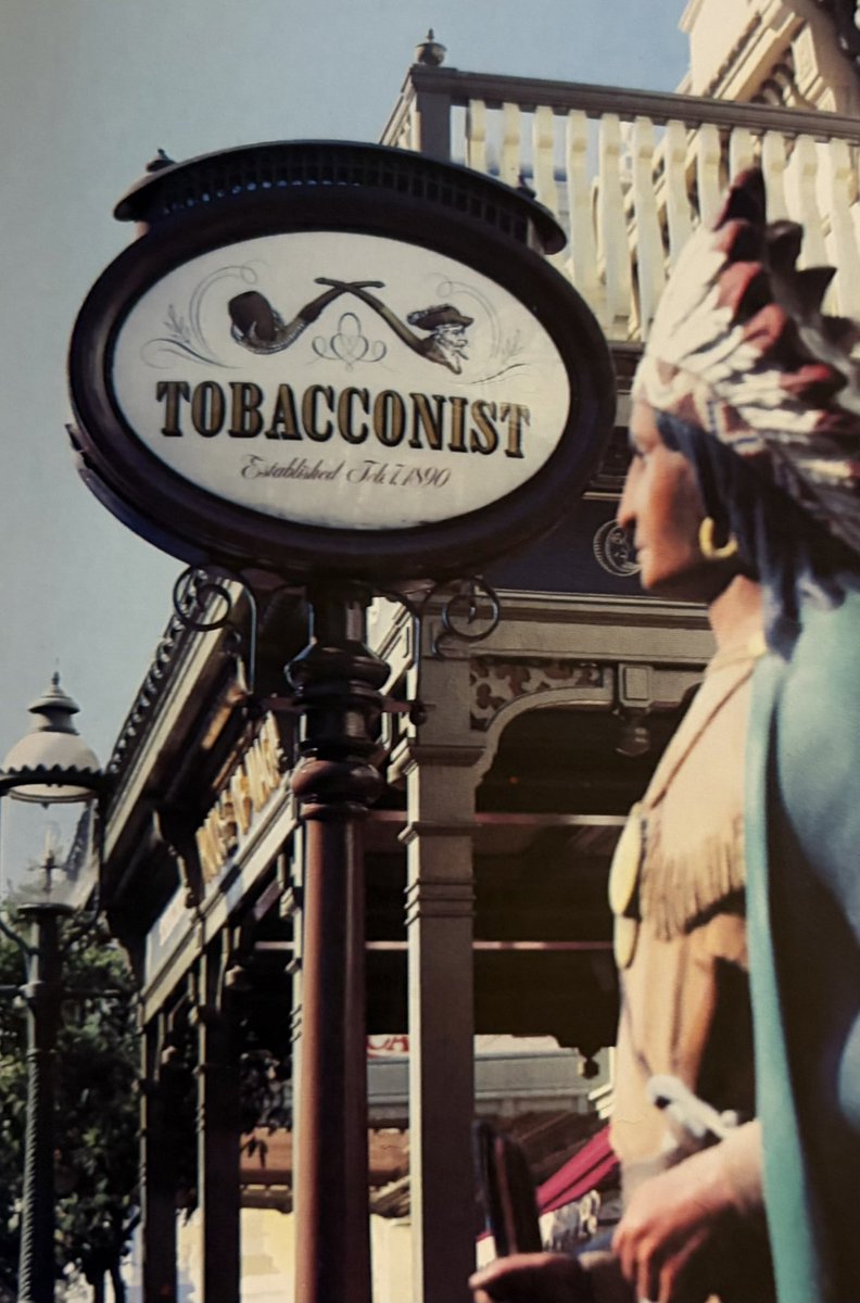 csmithdisney's tweet image. Sign and statue for the Tobacconist shop in the Magic Kingdom. #WDW #Disney #Disneyworld #Disneyland #MagicKingdom #Disneyparks #WaltDisneyWorld