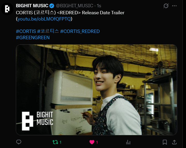 chan is seeing cortis 𖣂 ⊙⊝⊜ 💚 tweet media