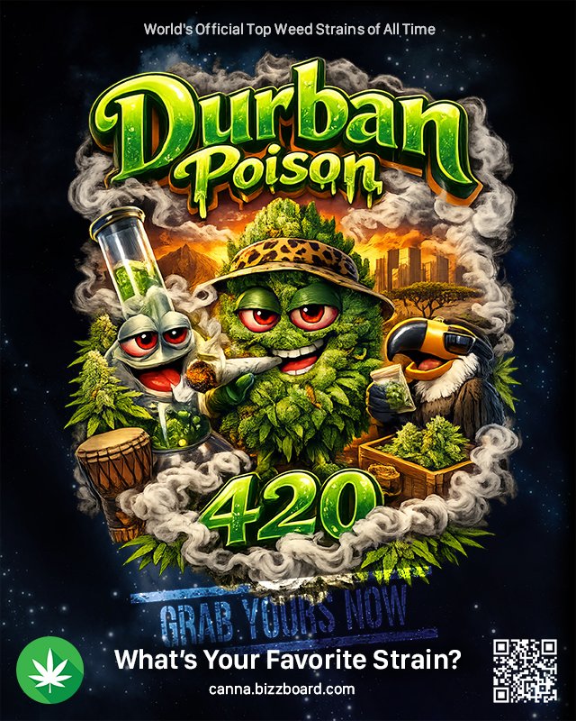 CannabidiolOil's tweet image. Pure sativa 🌿 delivers energizing, focused &amp;amp; uplifting effects ⚡ legendary daytime strain
canna.bizzboard.com/strains/durban…

 #DurbanPoison #Sativa #CannabisGrowers #THC #Energy #CannaBiZZ #Club420