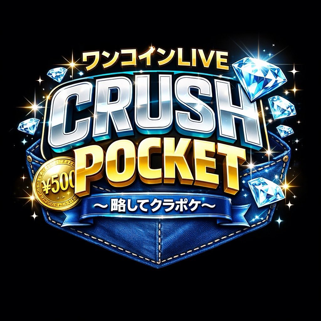 💎LIVE情報💎

⭐️5/15（Fri）
⭐️5/30（Sat）
ワンコインLIVE【CRUSH POCKET】
~略してクラポケ~
📍aer-u cafe 開催決定‼️

🎫¥500（ドリンク代なし）

チケットはイベント、路上ライブで
購入可能です🉑

CRUSHのイベント初めての方を
連れてきてくださった場合は
ガチャメダルを1枚プレゼント🎁