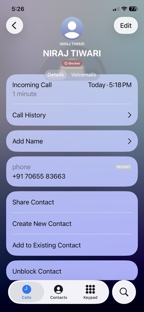 sunainak's tweet photo. @gurgaonpolice I got a call from this number where this guy cited a fake loan on my name and offered to get it resolved. When I said no such case he proceeded to use the worst language with me - kothe pe baitha dunga, randi and other stuff I can’t say. What action can be taken? https://t.co/G6uaQvkDax