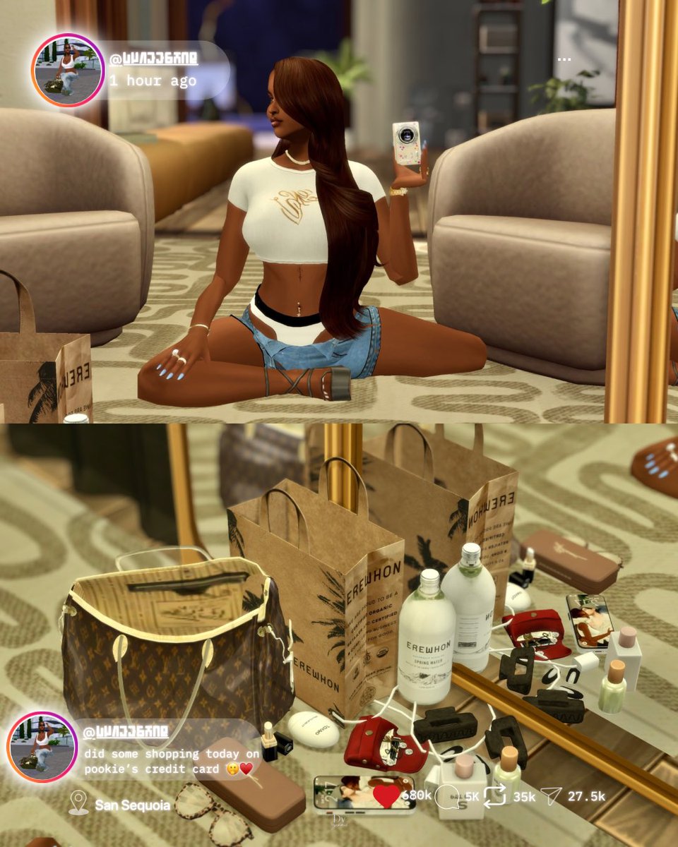 Pookie’s Credit Card had some interesting charges from Erewhom, Chanel and Ulta lol