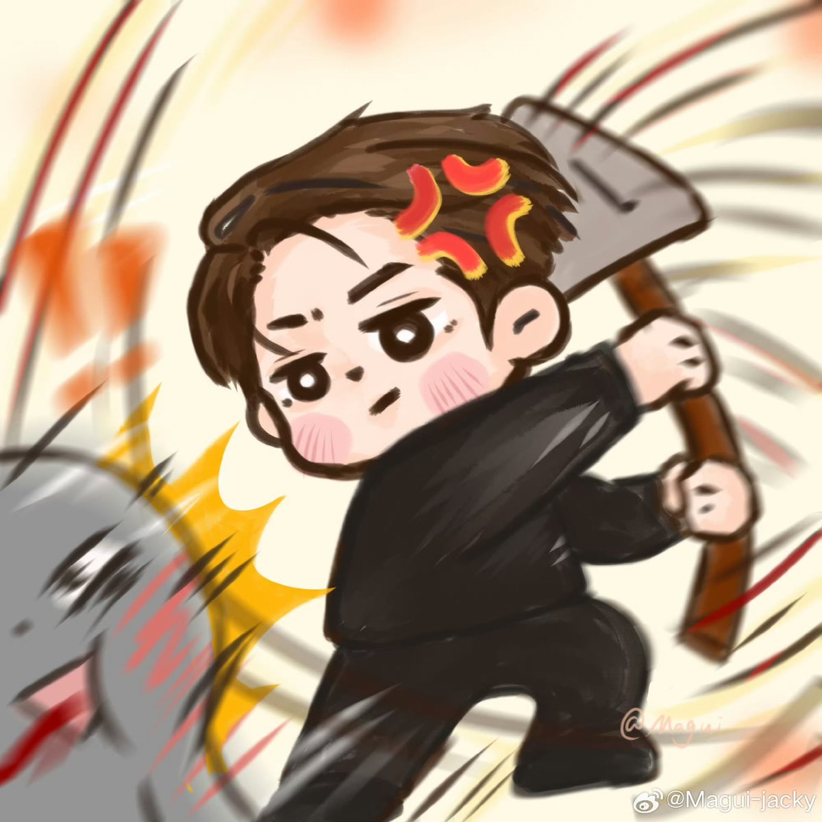 I saw this cute picture on Weibo of Jackson today’s tweets😭🤣😂

cc: weibo.com/u/7328927808