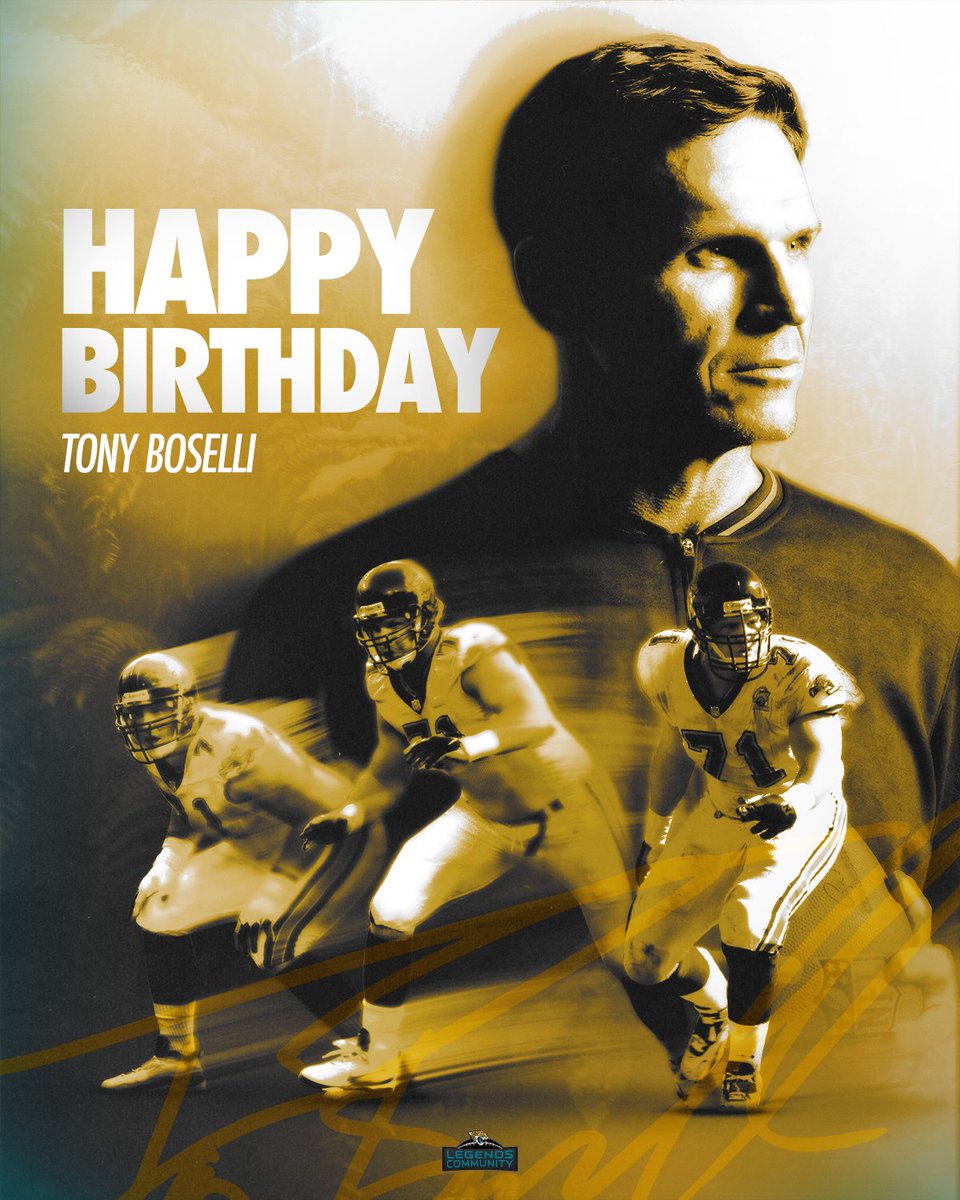 Happy Birthday to Jags legend, Tony Boselli 🎉
 
#DUUUVAL