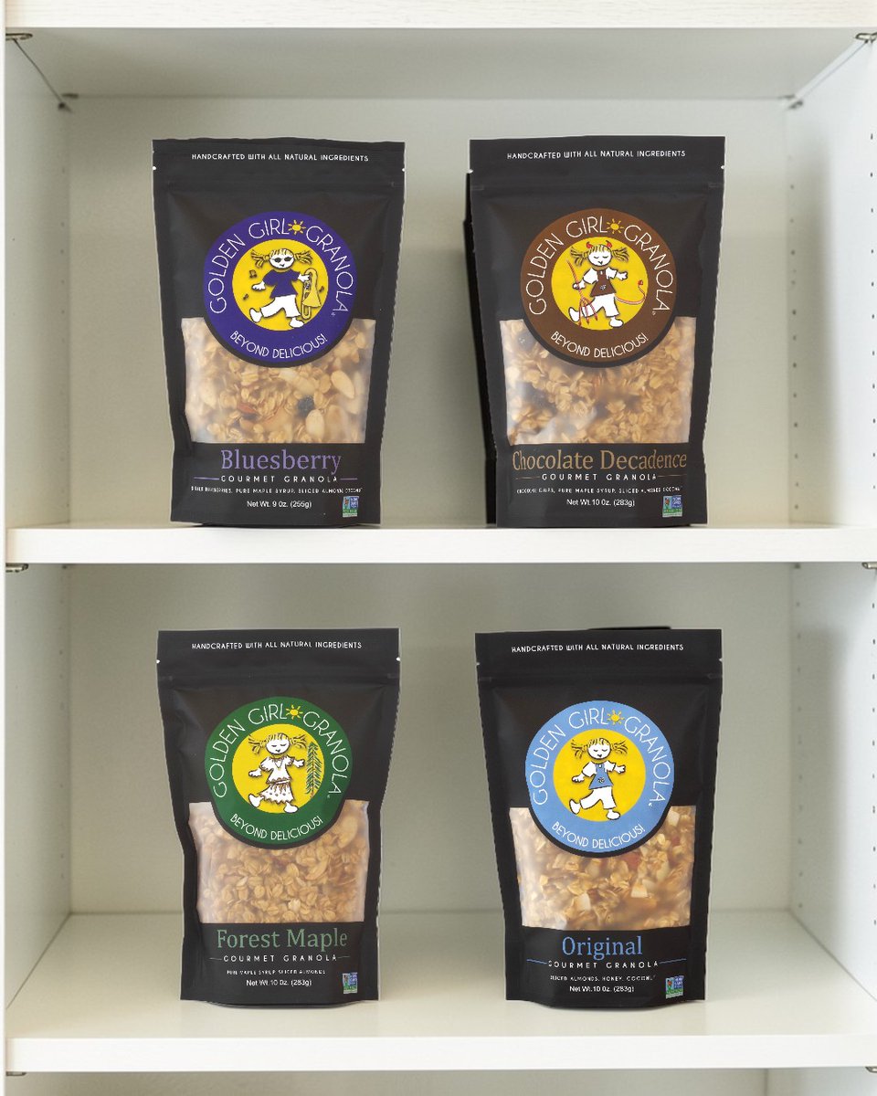 GoGoldenGirl's tweet image. A well-stocked pantry just hits different. Golden Girl Granola = always within reach. #BeyondDelicious
