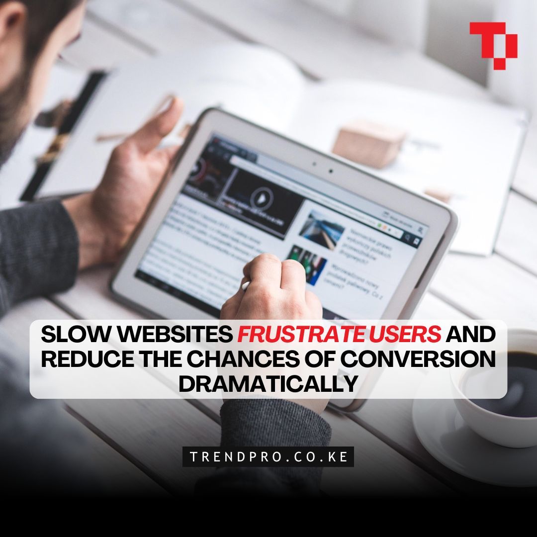 TrendPro_Kenya's tweet image. Slow websites frustrate users and reduce the chances of conversion dramatically. #webapps #mobileapps #trendpro