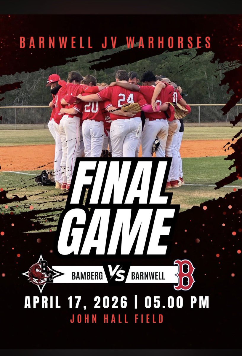 BwellBaseball's tweet photo. 🚨 GAME DAY x2 🚨

Tonight, both JV and Varsity are in action against Bamberg at John Hall Field!

▪️ JV plays their final game of the season
▪️ Varsity follows at 7:15 PM

#HorsesBSB #PlayInMay ⚾️🐴 https://t.co/0nxqVcyrEe