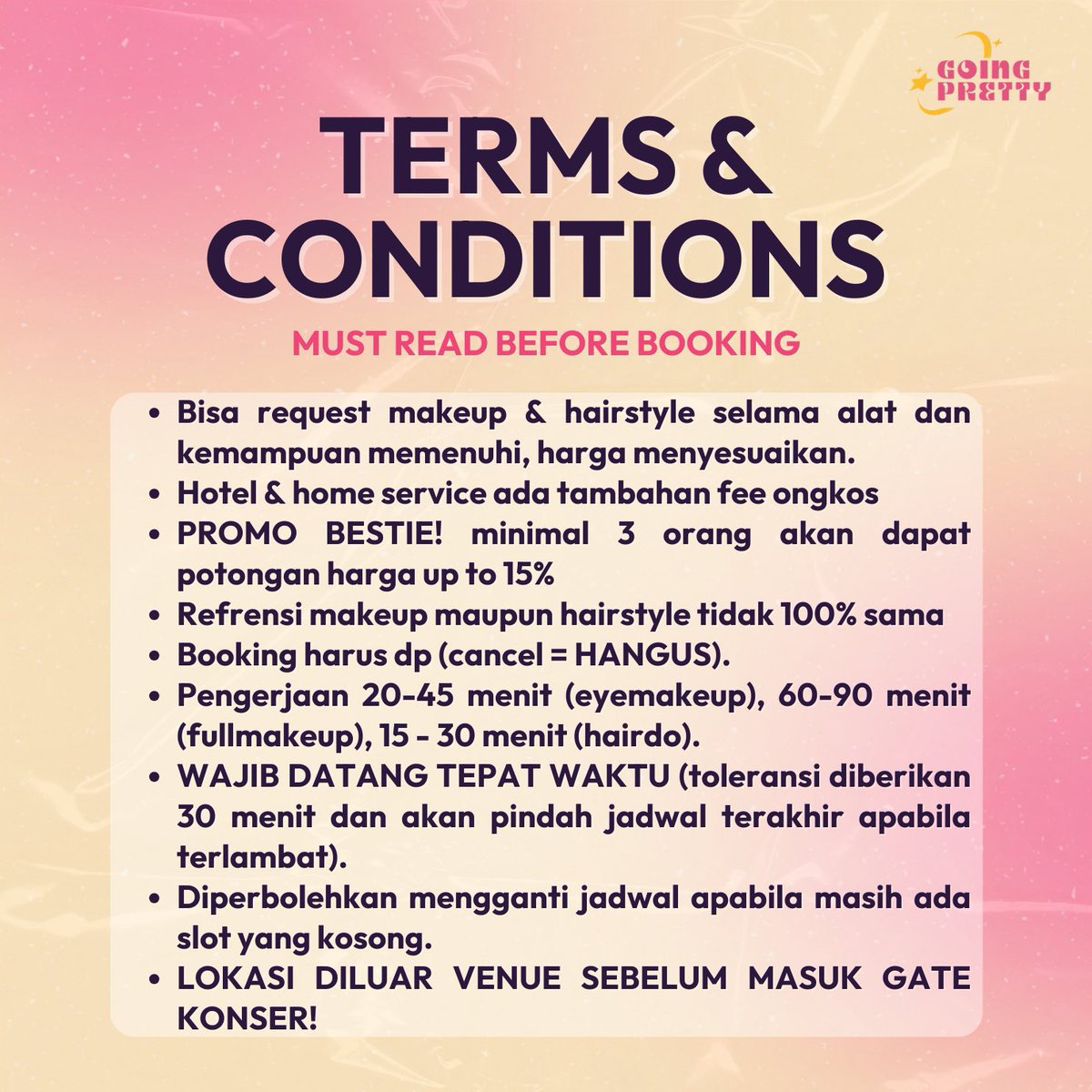 goingpretty_'s tweet image. CALLING OUT SI PALING NGORTIS📢‼️

COER! CORTIS is heading to Jakarta for Allobank festival, unleash your inner FASHION &amp;amp; tampil paling keren dengan jasa makeup, hairdo &amp;amp; nailart di Going Pretty ⛓️❤️‍🔥

START FROM ONLY 35K! BOOK YOUR SLOT NOW! #AlloBankFestival2026 #eyemakeup
