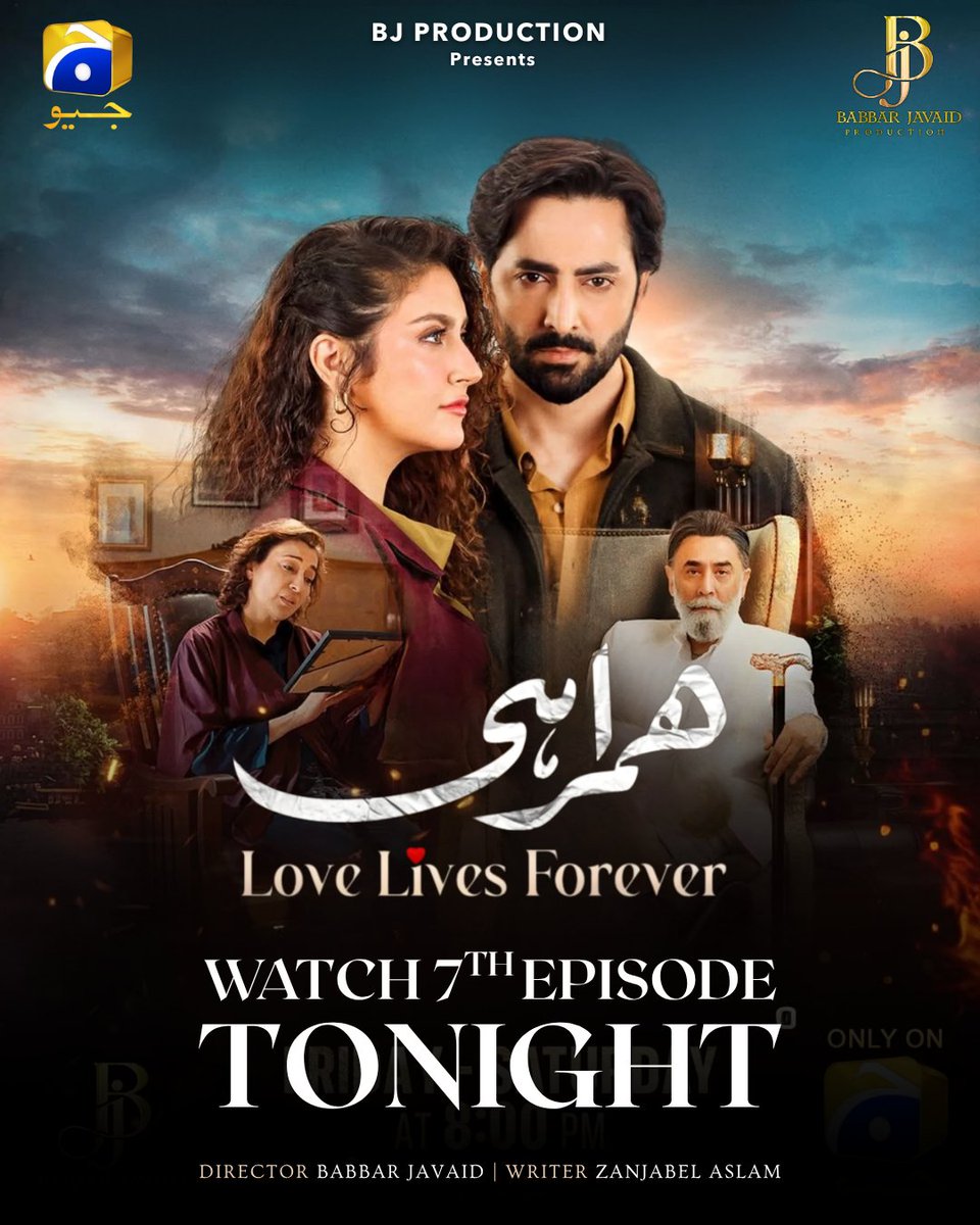 bjproduction01's tweet photo. Kiya Sayhaan bacha payega Elif ko?

Episode 7 is airing tonight, don't forget to tune in to Geo Entertainment. 

📺 8 PM | Every Friday &amp; Saturday
.
.
.
#Humrahi #GeoEntertainment #bjproductionofficials #DanishTaimoor #ihibaqadir https://t.co/1eDxpk2IZC