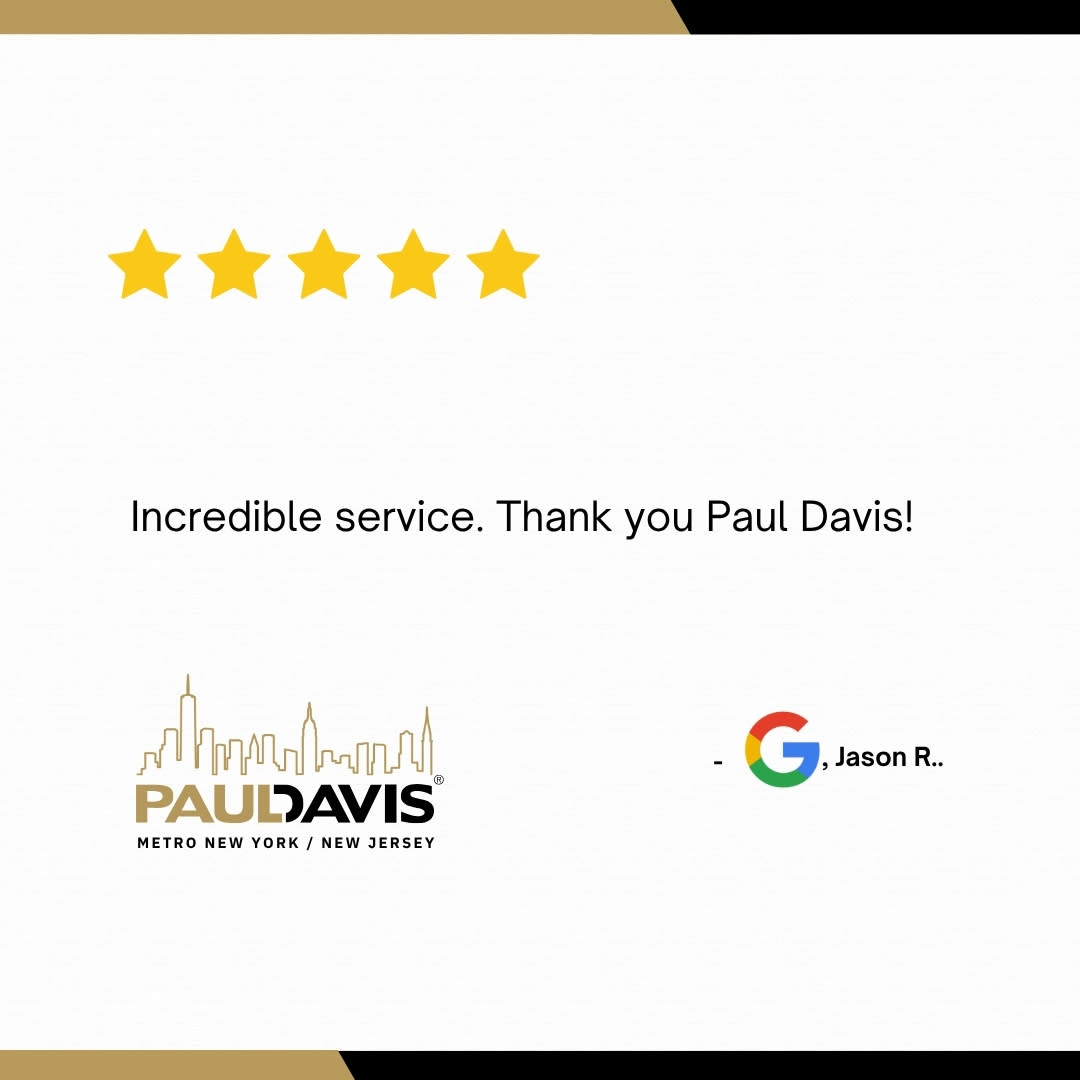 ⭐️⭐️⭐️⭐️⭐️
Thank you for the amazing feedback!

At Paul Davis Restoration of Metro NY/NJ, we’re committed to providing service that truly makes a difference.

#CustomerPraise #PaulDavis #QualityService #RestorationPros