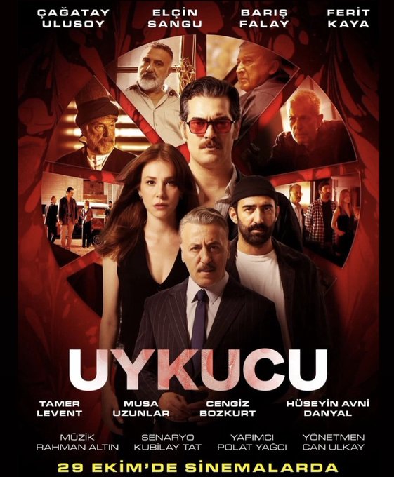 La película "Uykucu", protagonizada por Çağatay Ulusoy, Elçin Sangu, Barış Falay y Ferit Kaya, se añadirá a la biblioteca de Netflix Türkiye el 15 de mayo. 📍#Uykucu #ÇağatayUlusoy #ElçinSangu