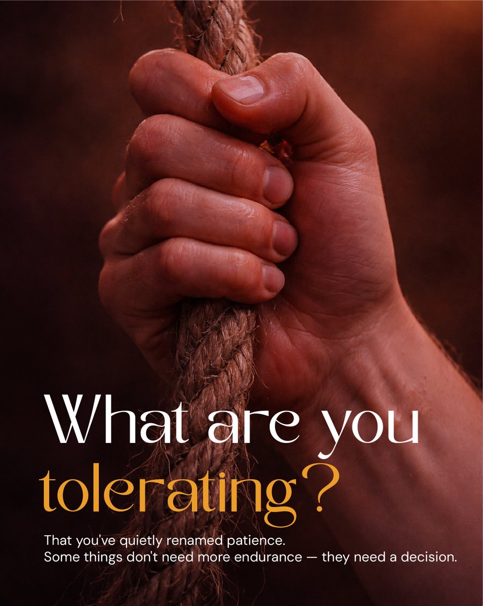 raahabyaarya's tweet image. Not everything difficult needs more patience.

Some things don’t need endurance -
they need a decision.

#EnergyAlignment