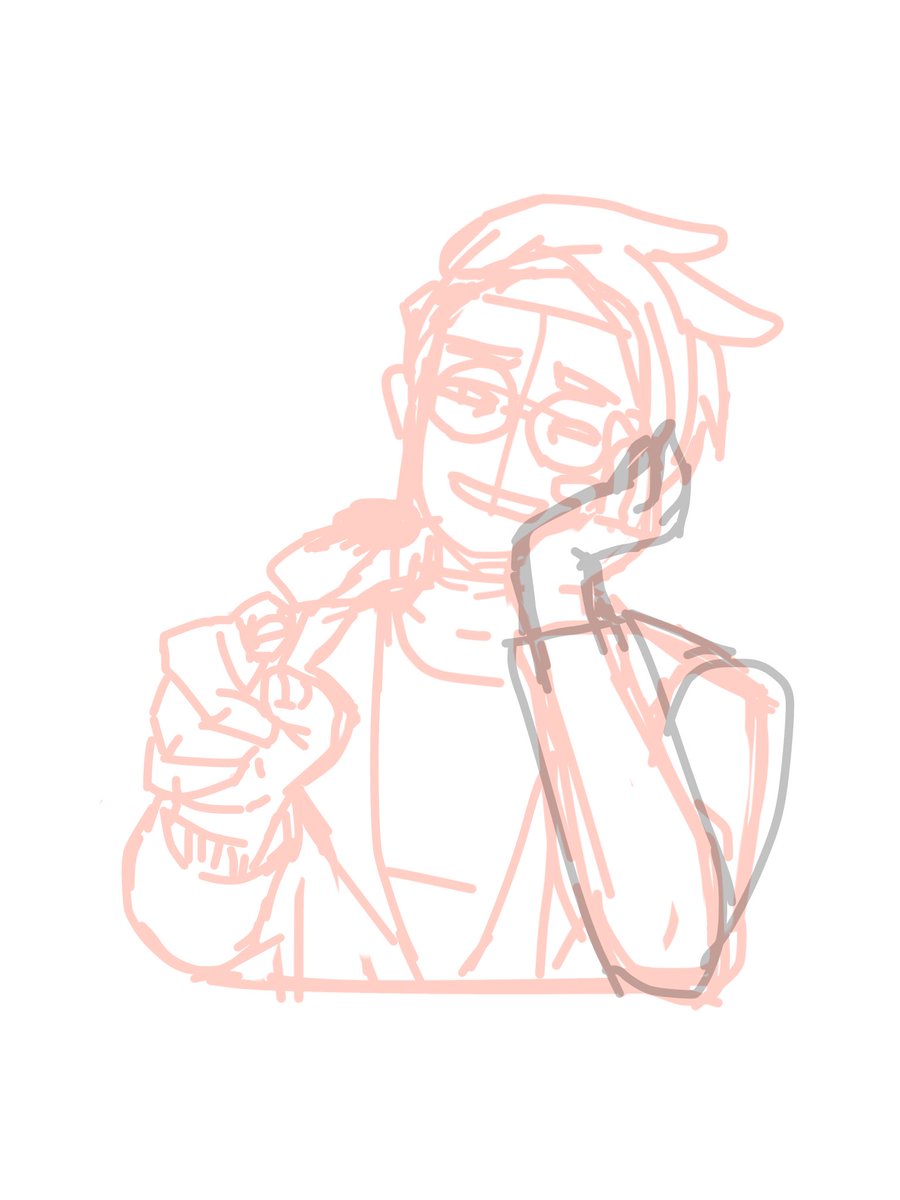 はぁ⋯はぁ⋯
今支部に上げるためにイラストを何枚か描いているのだけど⋯（まとめるために描いてるという本末転倒）
まだ無理そうだから一枚目のラフをここに上げる
めちゃくちゃ汚いんだけどなんか気に入ってるんよ
完成系はこれとはまた違くなったよ