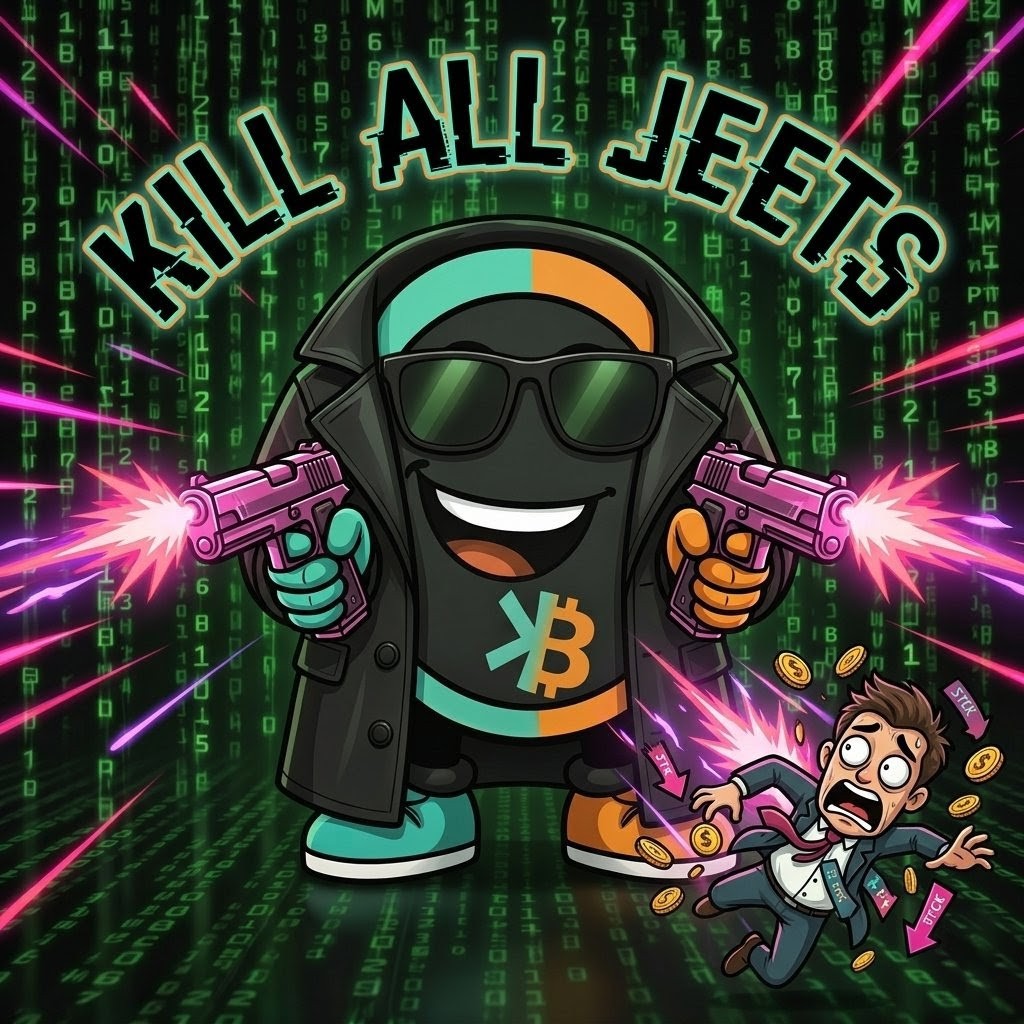 You're selling the bottom? Cute.

The mission is simple: Protect the floor, purge the jeets. If you’re looking for the exit, you’re looking at the barrel of two blasters. Come back when we surpassed the moon and arrived on neptune 😎

$KASBTC #Kaspa $KAS