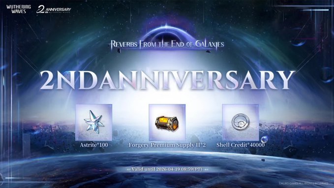 3.3 Redeem Codes:

EVERSHINE
FACEALEPH1
2NDANNIVERSARY

#WutheringWaves