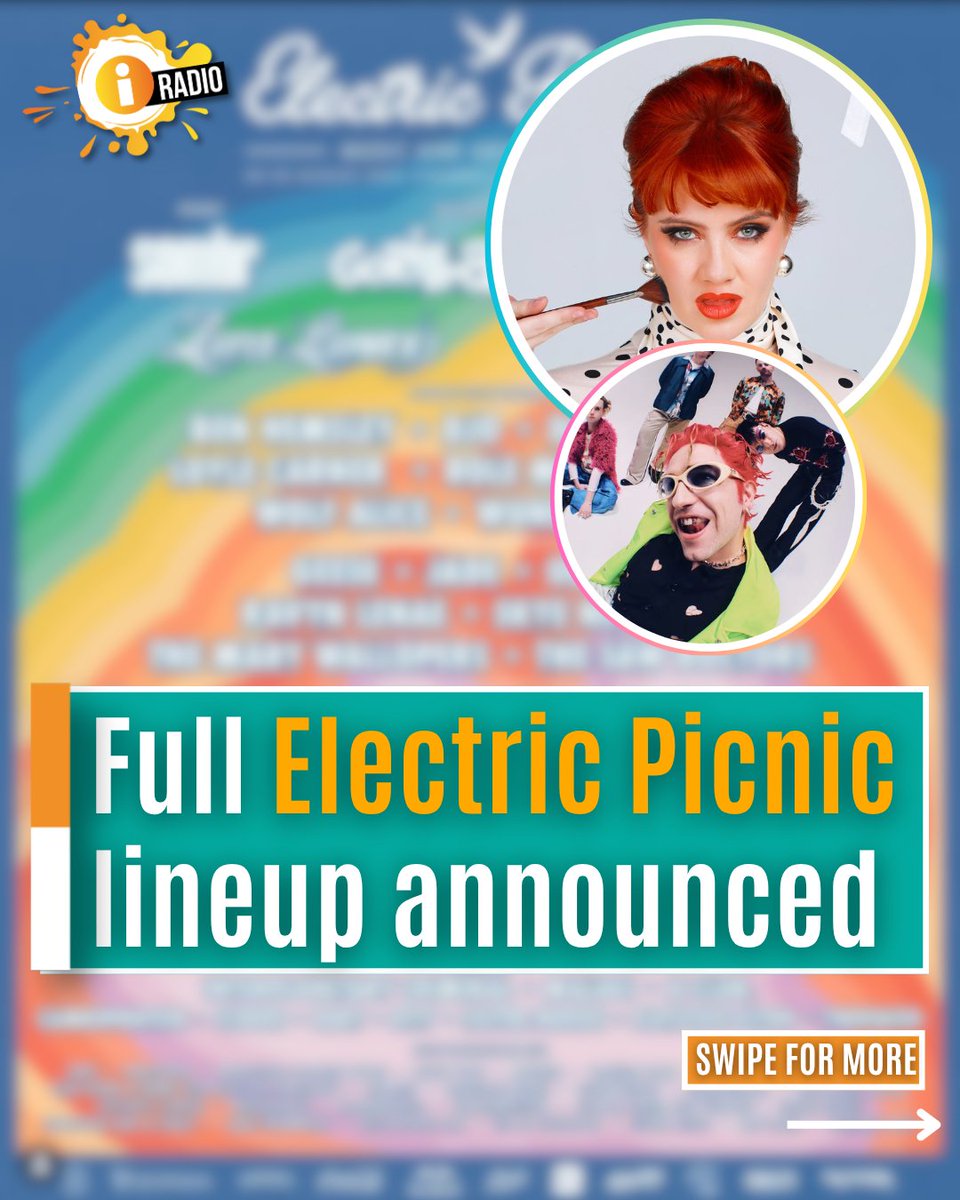 ThisisiRadio's tweet image. The full Electric Picnic lineup has just dropped 😱

What do we think of this year's roster??

#ElectricPicnic #Festival #Lineup #Breaking