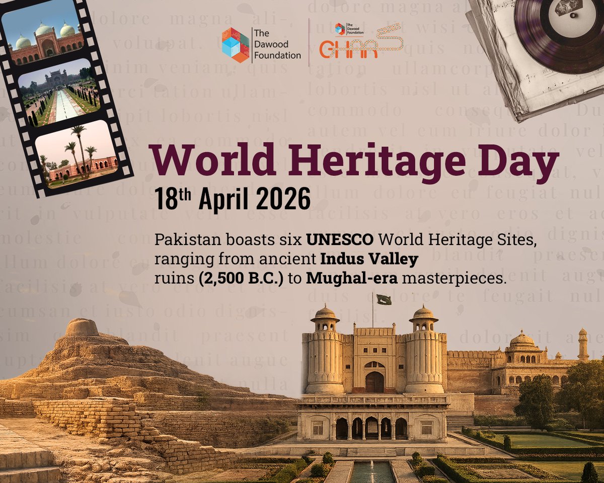 DawoodTdf's tweet photo. April 18 marks World Heritage Day, reminding us to protect the stories and spaces that shape our past.
At TDF Ghar, we celebrate Karachi’s living heritage—its architecture, memories, and culture—keeping history alive through community and conversation.
#WorldHeritageDay #IDMS2026 https://t.co/lUDb90L4lU