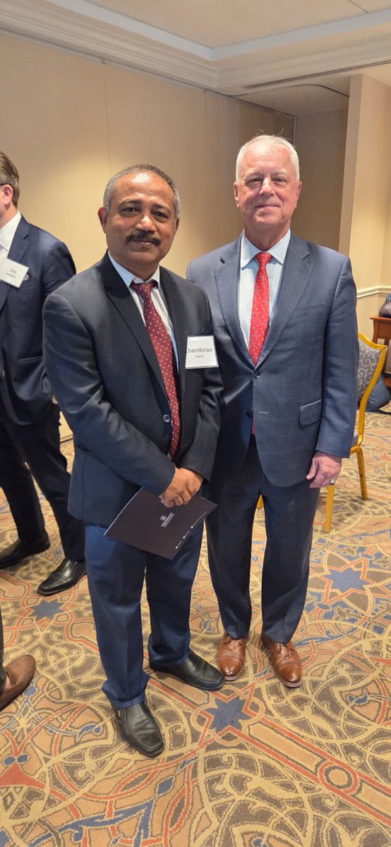 khanderao's tweet photo. Honor to meet  @USW_PR_HONTata @ajtata USW Anthony Tata His remarks on modern warfare, &amp;  strengthening defense capacity— people and technology—were insightful n inspiring, highlighted role of academic institutions in fostering patriotic leaders @KironSkinner @JJCarafano https://t.co/QZ5lxWeoOy