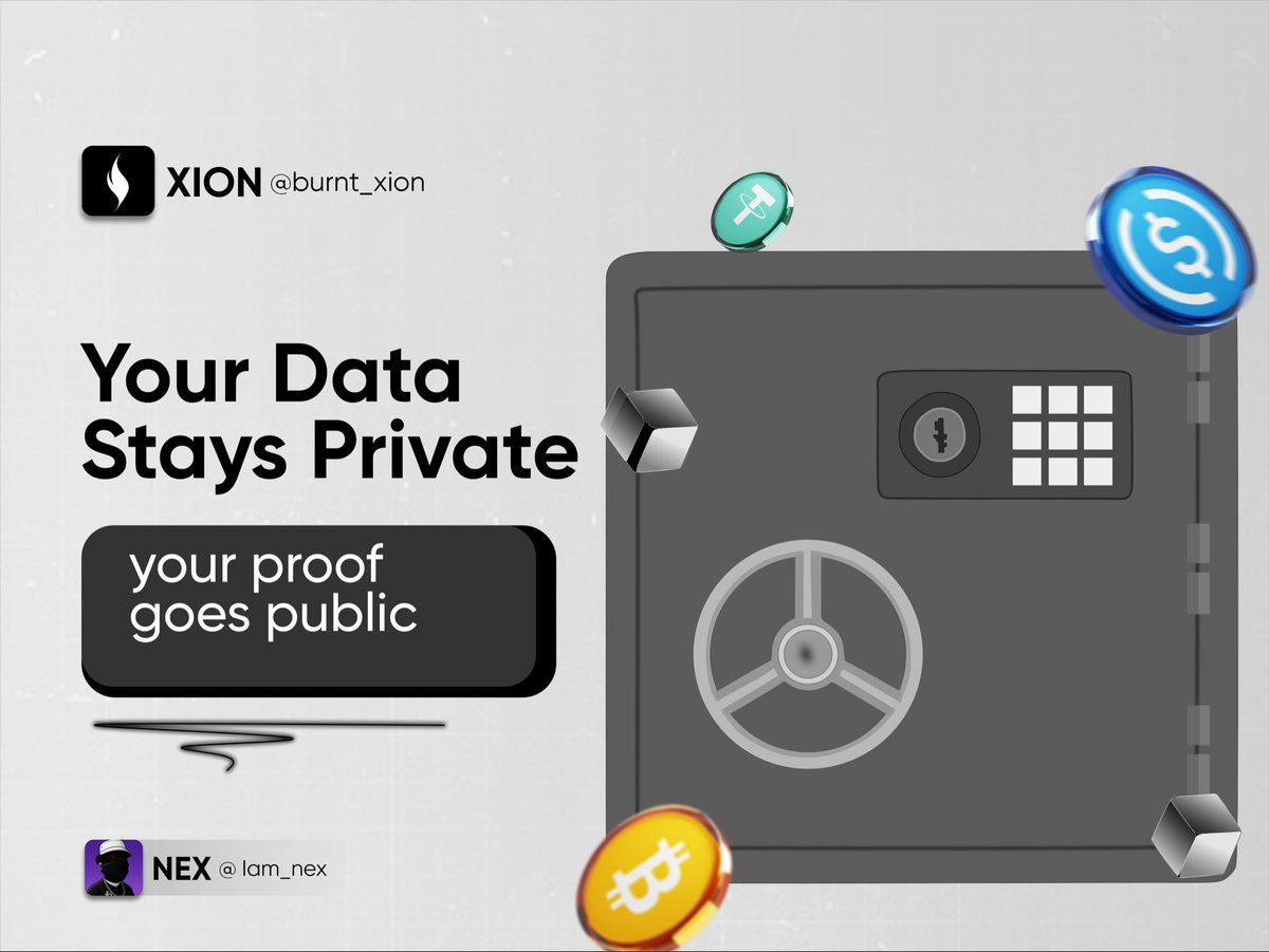 Iam_nex's tweet photo. most apps today ask you to trust them with your data.

upload your email > share your bank details > hope they don’t misuse it.

@burnt_xion flips that model completely.

it separates the system into two simple layers that work together:

Let’s dive deeper > 🧵🪡

first is the verification layer.

this is where the system proves something is true without exposing your private data.

for example:
Instead of showing your actual bank balance, you can generate a proof that says “my balance is above $10,000” without revealing the number itself.

or it can verify your email is real without storing your inbox or personal messages.

this layer is open for anyone to read and verify. No permission needed.

then comes the second layer, the OAuth2 action layer.

this is where apps can actually do things based on those verified proofs.

like:
approving a loan
issuing a digital credential
executing a smart contract

but here is the key difference.

they cannot act unless the verification layer has already confirmed the truth.

so instead of apps blindly trusting users, they only act when cryptography proves it is valid.

think of it like this:

verification = “Is this true”
action = “Now we can safely act on it”

and the powerful part is how they connect.

an app first checks a proof (like email ownership or income level).
If it passes, it can then trigger an action on-chain using an authorized request.

no sensitive data is ever exposed.
only proof is shared, not the personal information behind it.

this means your identity and credentials are no longer locked inside one app.

If one app verifies you, another app can recognize that same proof.

portable trust.
Without sharing your private data everywhere.

that is the shift XION introduces.

from “trust me with your data”
to “here is cryptographic proof, now let’s act on it safely”