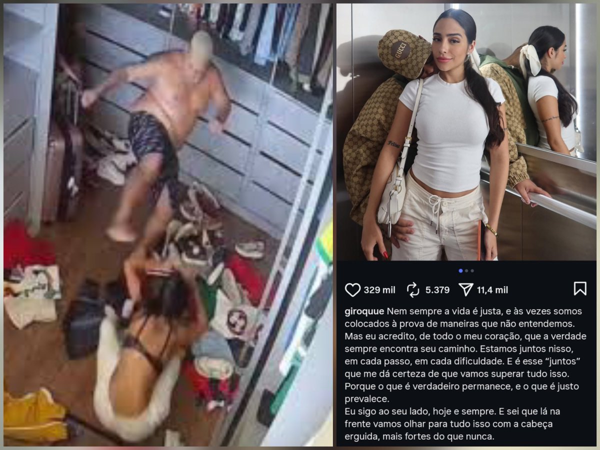 A prisão invisível do abuso!

​A influenciadora Giovanna Roque publicou uma declaração apaixonada jurando lealdade e defendendo MC Ryan SP após o funkeiro ser preso pela Polícia Federal. Sim, o mesmo homem que o Brasil inteiro já havia visto chutando-a covardemente caída no chão