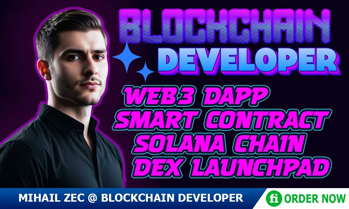 ruposhamin's tweet image. Are you looking for an experienced Blockchain Developer to build a Custom Blockchain Dapps?
Need spl tax token 2022, dex, launchpad, dapp?
Look no further!
Hire Blockchain &amp;amp; AI Developer!
Connect! go.fiverr.com/visit/?bta=148…

#blockchaindeveloper #web3 #dapp #solana #dex #launchpad