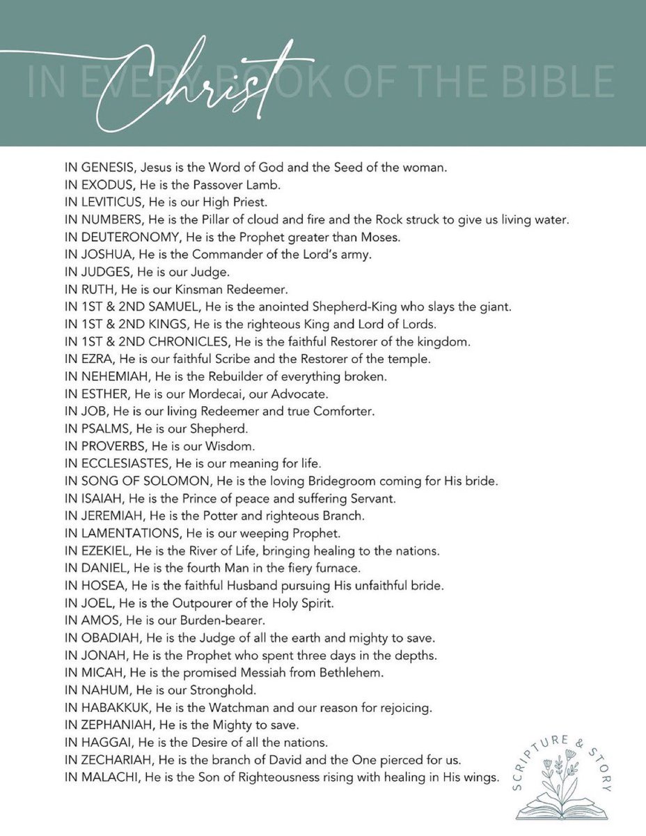 Jesus in Every Book of the Old Testament