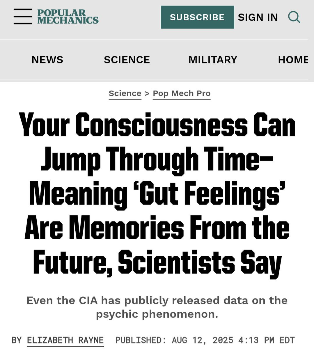 It's probably nothing.