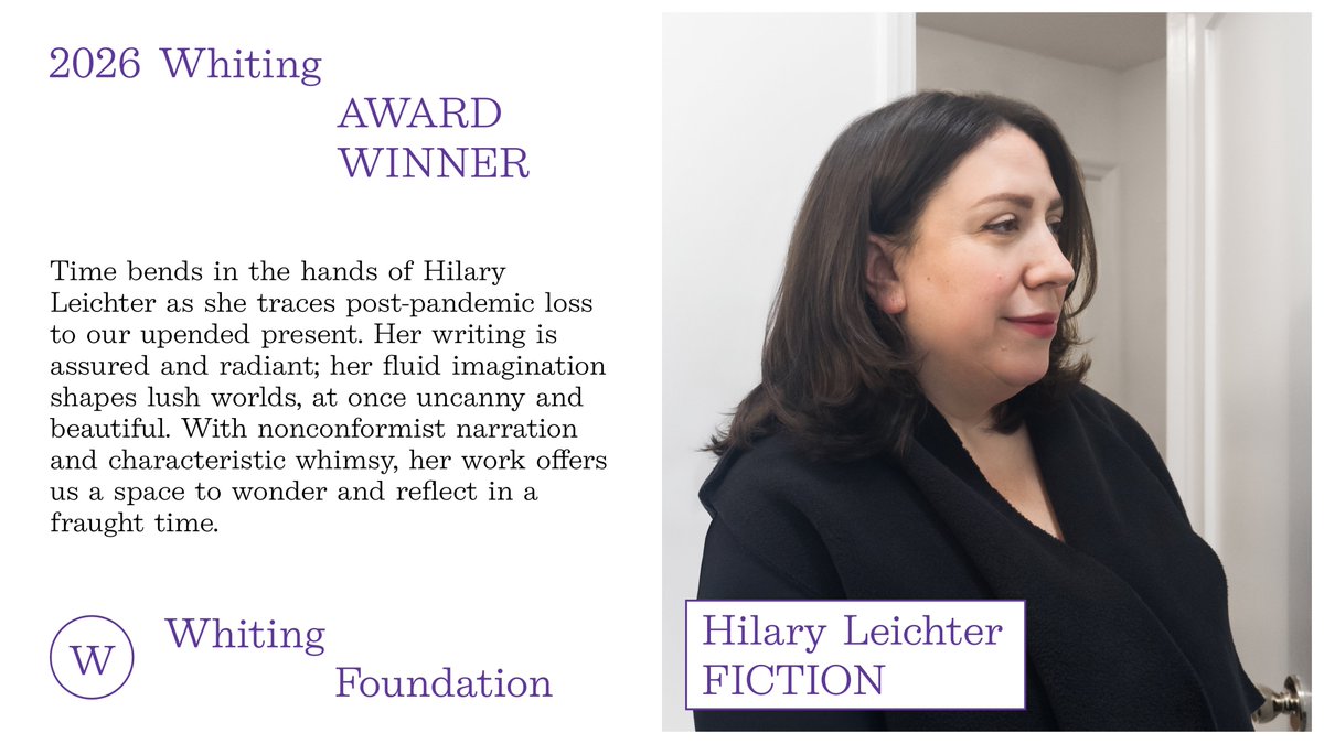 Whiting Foundation tweet media