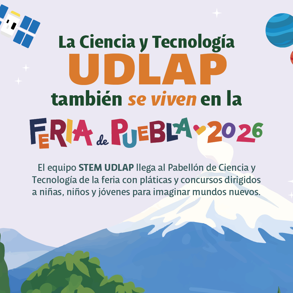udlap's tweet image. 🚀 El equipo STEM de la UDLAP también estará en la @FeriaPuebla al Pabellón de Ciencia y Tecnología. 
💡 Conoce los concursos que tendremos y participa. Más información en esta liga: udlap.mx/stem/
#STEMUDLAP #Innovación #FeriaDePuebla