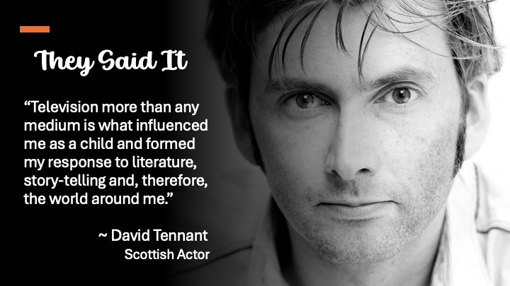 ucmcomm_dmp's tweet photo. David Tennant is a versatile Scottish actor who rose to fame as Doctor Who and for standout roles in Broadchurch, Jessica Jones, Good Omens, Casanova, and Harry Potter and the Goblet of Fire.

#ucmcomm_dmp #MuleNation #TheySaidIt https://t.co/wQBzmdiprc