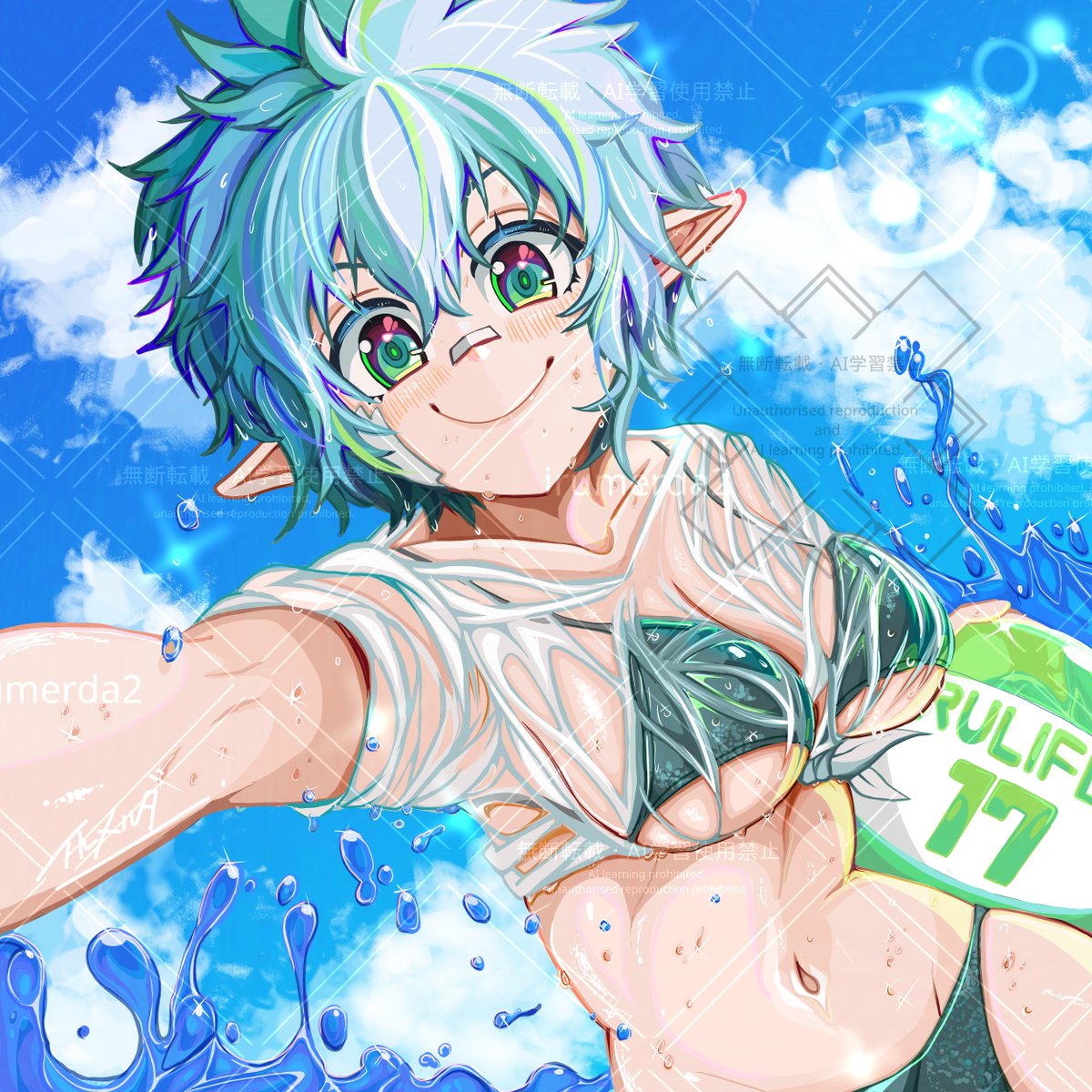 irumerda2's tweet photo. ✨✨久しぶりの夏！🌞水着！👙なイラスト🍉✨✨
さわやか元気満点ガールをお届けします🏄🌱

＃イルライフ https://t.co/kqFtLPtprK