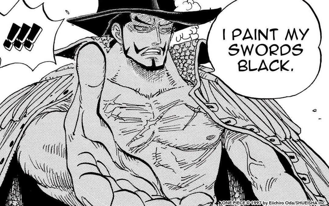 Dites vous y'en a ils voient ça et ils sont quand même encore hypé par le combat Zoro Mihawk
Les gars je sais pas ce que Mihawk a sous le capot mais va falloir minimum qu'il tabasse Shanks sous nos yeux pour me donner envie de le voir se battre

 #ONEPIECE1180