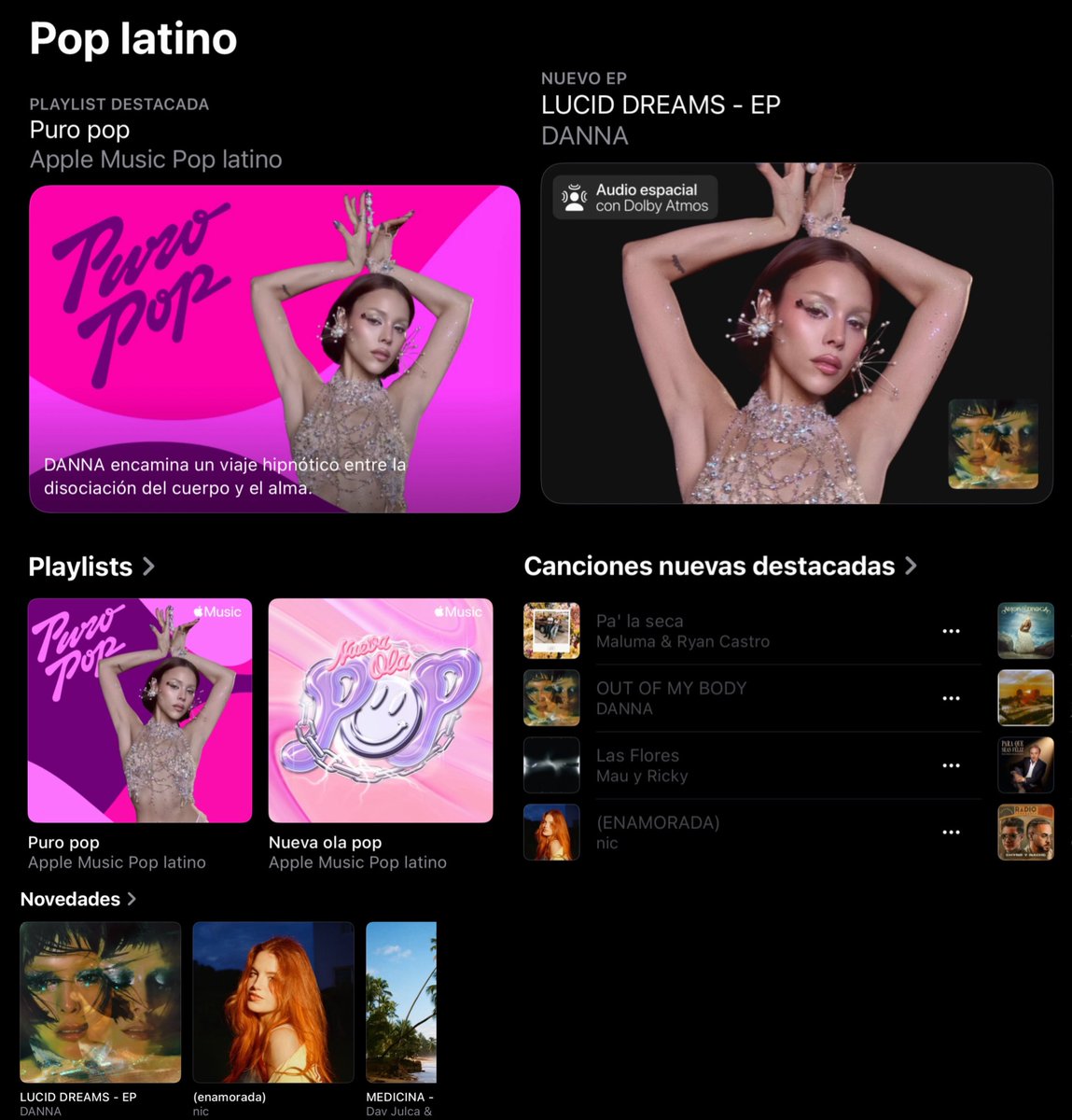 DANNA se apodera la sección “Pop Latino” en Apple Music a nivel global