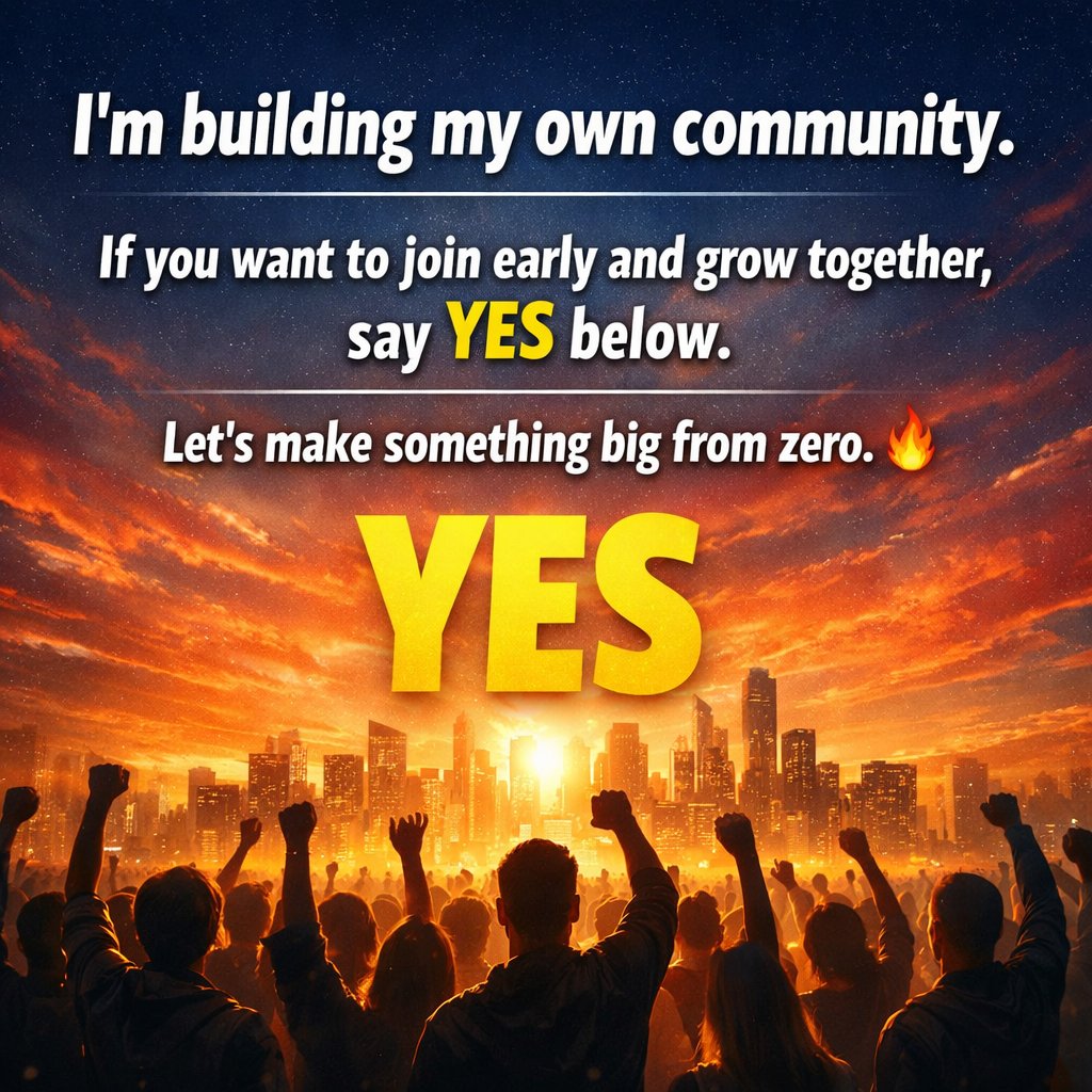 I’m creating my own community.
A place for support, growth, and real connections.

If you want to join this journey from the beginning, say "YES"