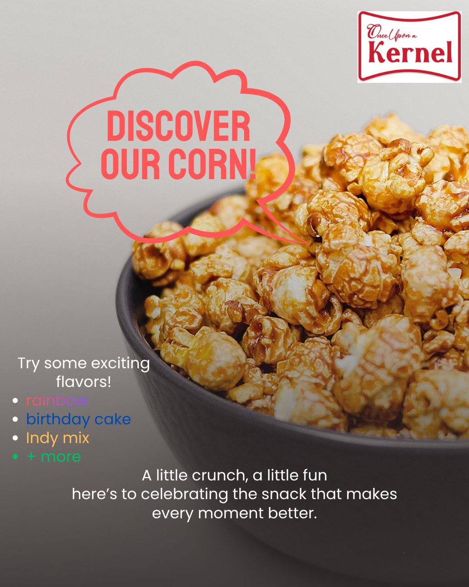 OnceUponaKernel's tweet image. Snack loud, snack proud—because every moment’s better with popcorn.
#PopcornTime #SnackHappy #FreshPopped #MovieNightVibes