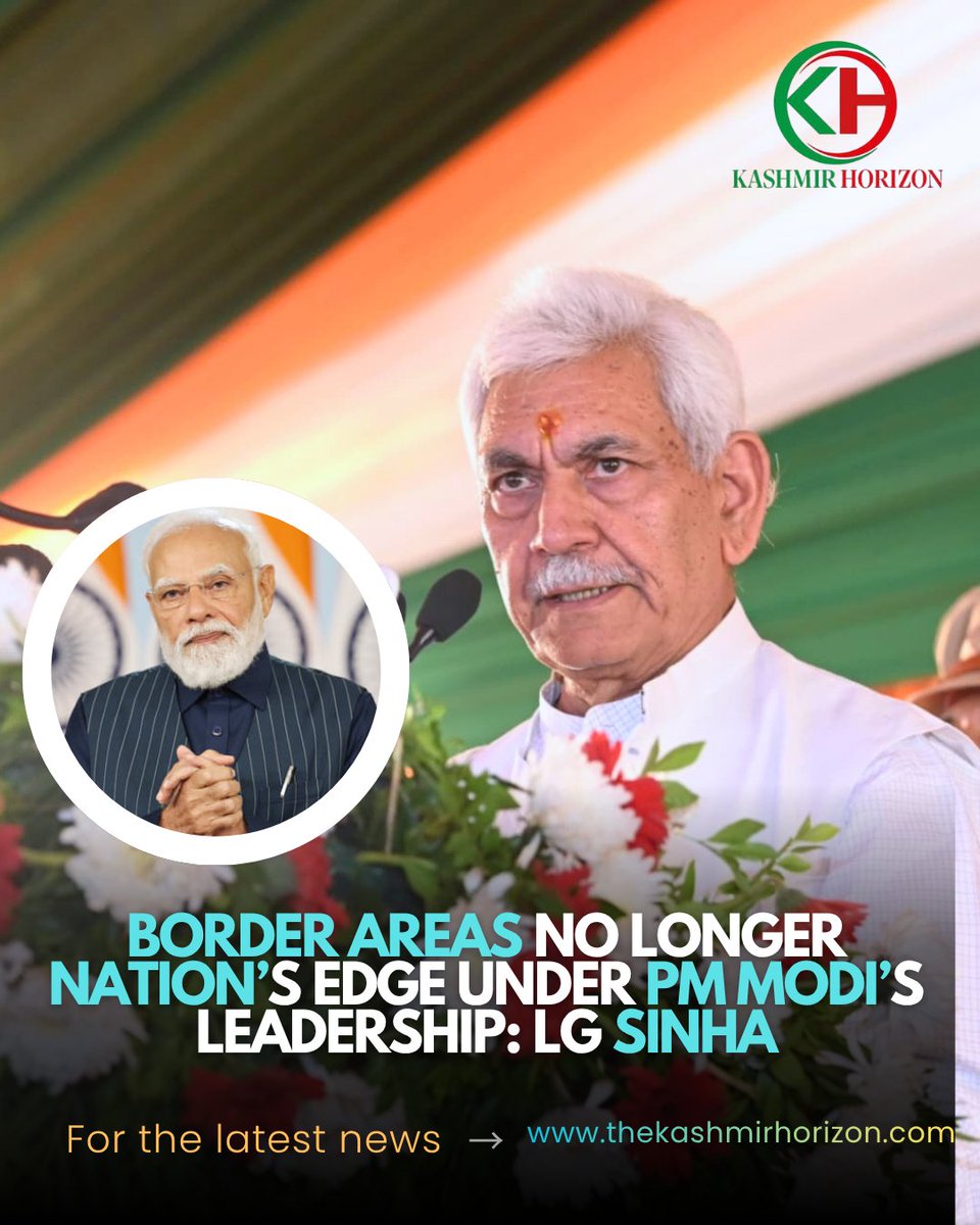 KashmirHorizon's tweet image. #Border Areas no longer Nation’s Edge under #PMModi’s Leadership: LG @manojsinha_ 

@diprjk @PMOIndia @narendramodi
@OfficeOfLGJandK thekashmirhorizon.com/2026/04/17/bor…