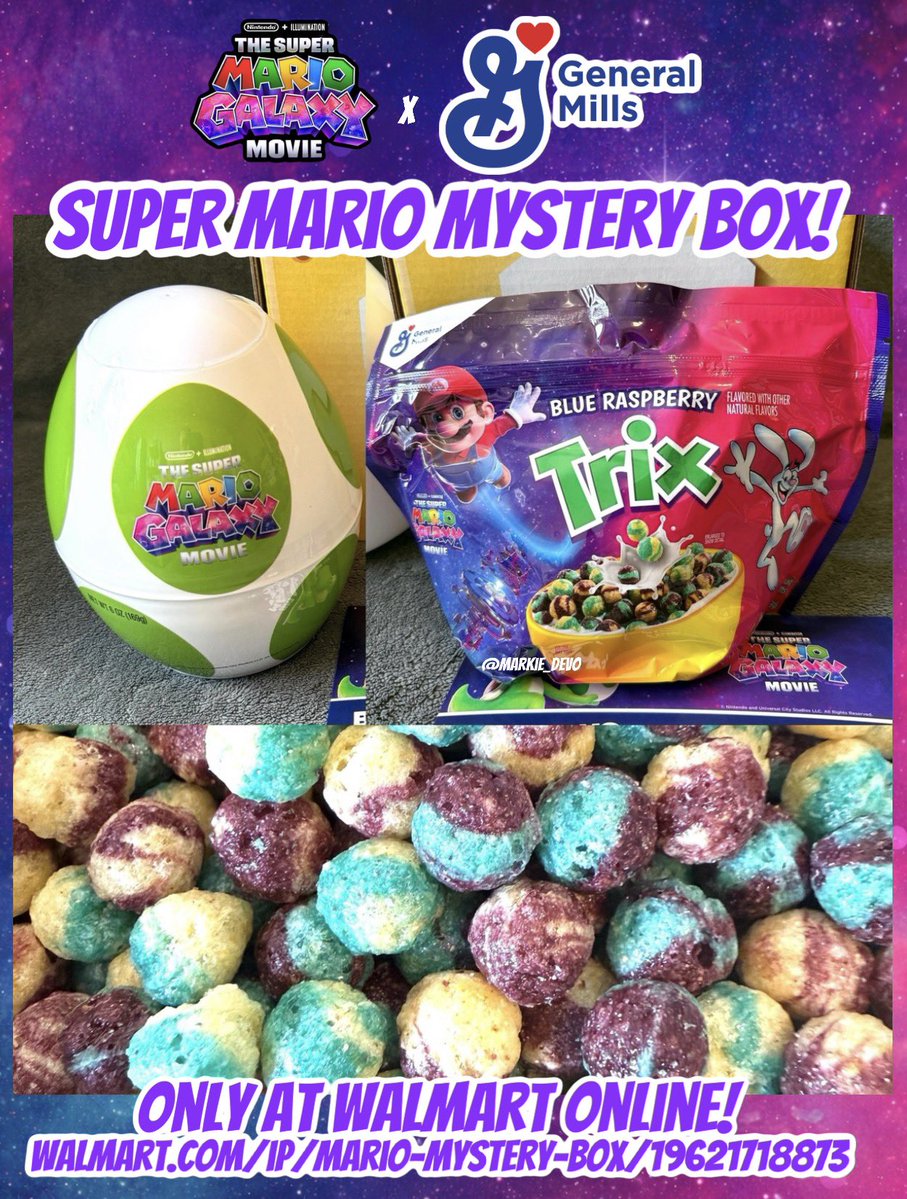 markie_devo's tweet image. General Mills X Super Mario galaxy Movie Mystery Egg &amp;amp; cereal!

📲ONLY AT WALMART online while supplies last.
LINK&amp;gt;&amp;gt; walmart.com/ip/Mario-Myste…

(Thanks General Mills #generalmillsambassador #gifted ✊🏻)

Thoughts👇🏻