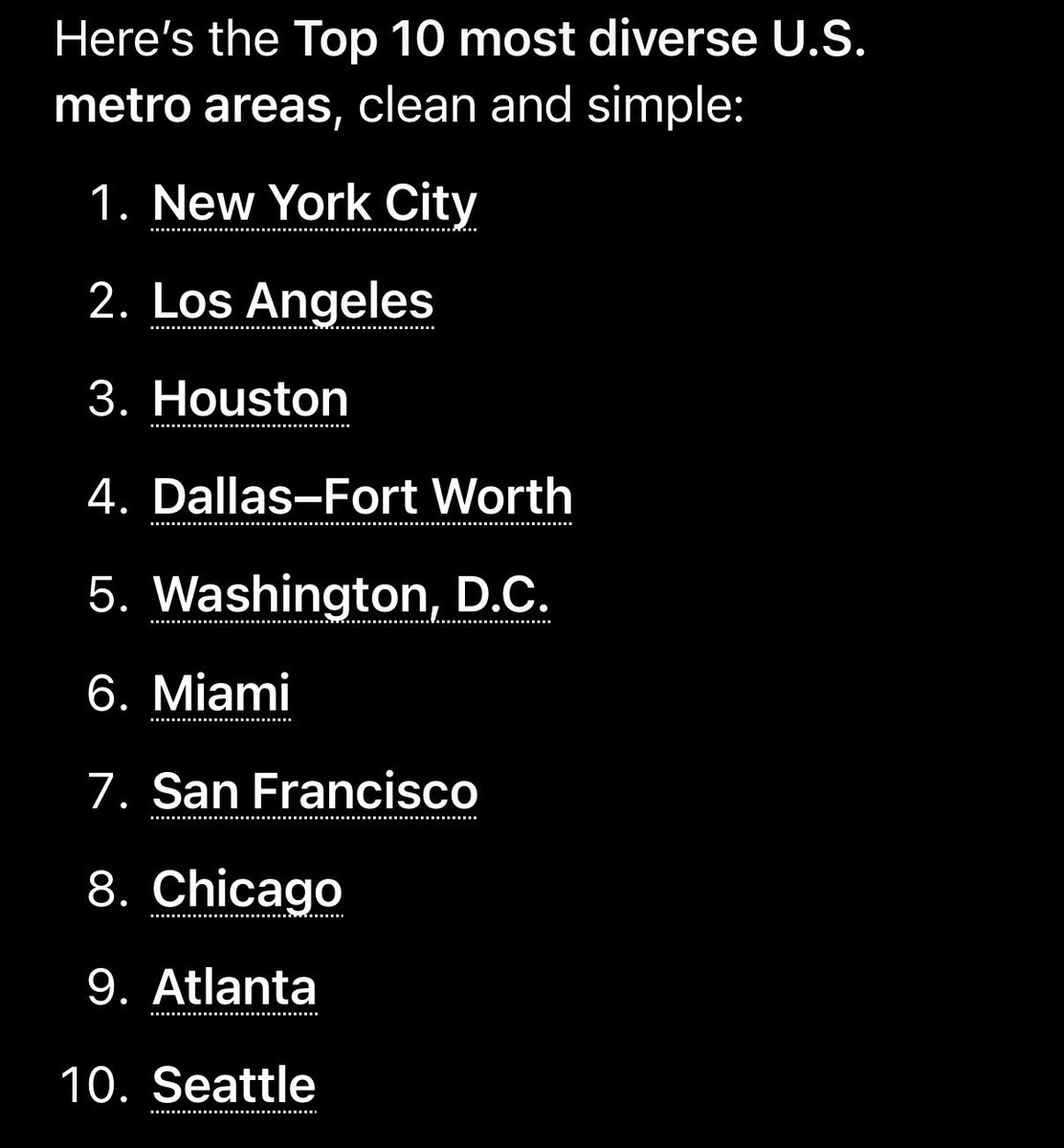 DFW is one of the most diverse metro area in the nation and that’s legit one of the greatest things about any metropolitan region in any country, NYC, London, Paris, etc. If you don’t like it, then move the fuck out
