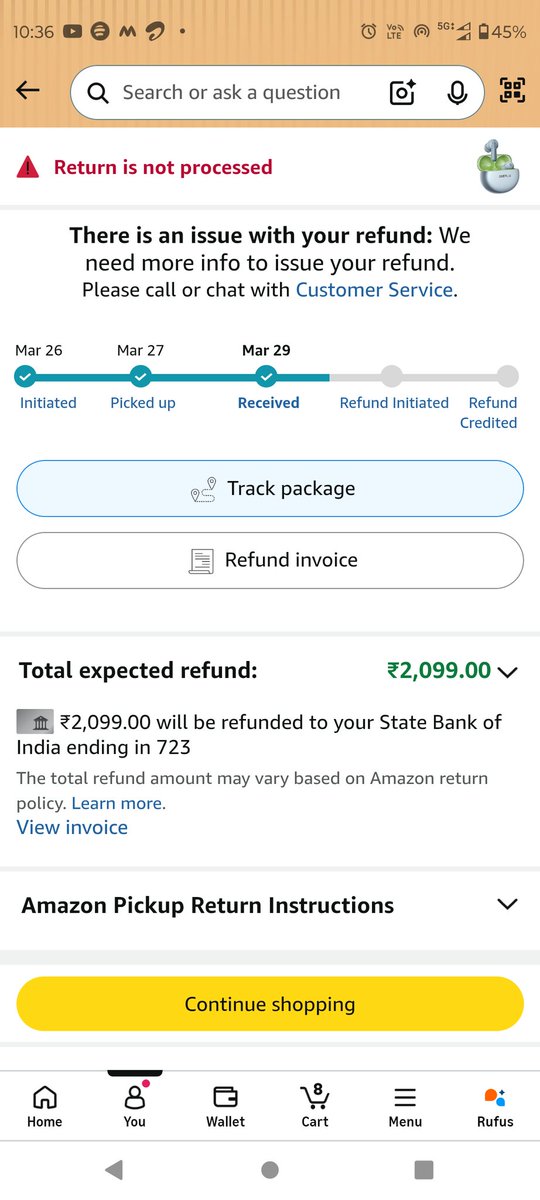 cyadav75's tweet photo. I am begging from Amazon please return my product ..I don't have to exchange. Now I have no hopes from Amazon.@AmazonHelp @RahulGandhi @amazon @Gov @PMOIndia @RahulGandhi @SpokespersonMoD https://t.co/s0Jp6Oeleu