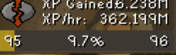 Gi0_RS's tweet photo. 362m xp/h, haven't even maxed it. Ran out of soul shards. https://t.co/o9uljkPGkP
