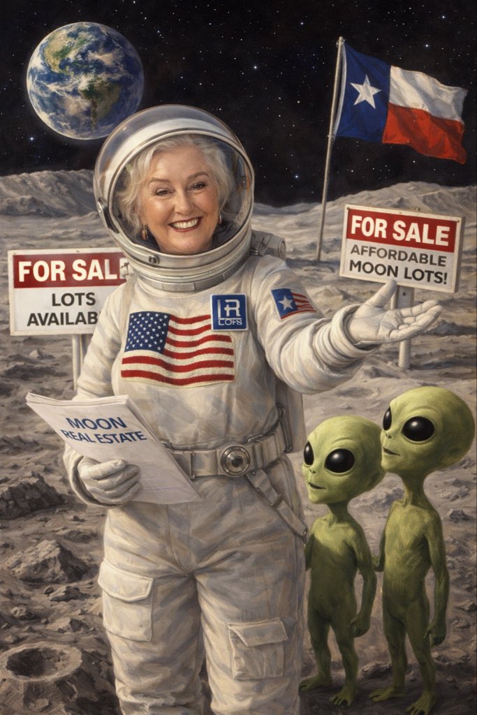 AmberWavesREG's tweet image. Moon lots are going fast—zero gravity, zero HOA! 😉#SpaceVibes #amberwavesrealestate #tothemoonalice #locationlocationlocation
