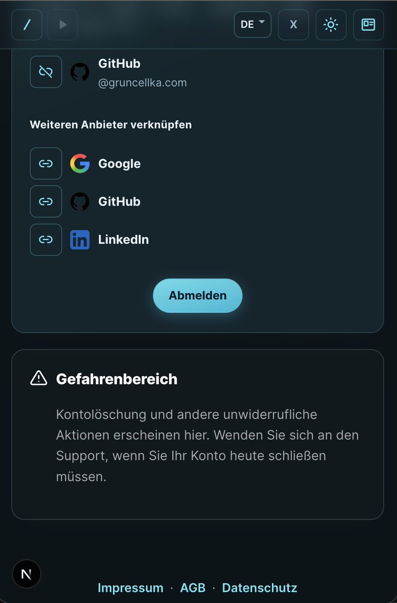 tsybalab's tweet image. Tut Sie leid, aber nein... For MVP no account deletion shipped. It needs careful design: some data must stay for legal retention, other data should not. 

#dsgvo #gdpr #compliance #einhaltung #rechtskonformitaet #compliance #regulation #verordnung